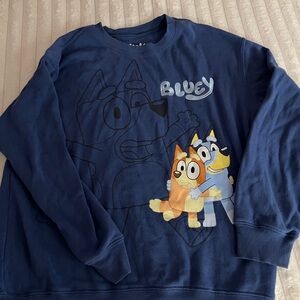 Hybrid Apparel Navy Blue 'Bluey' Graphic Sweatshirt